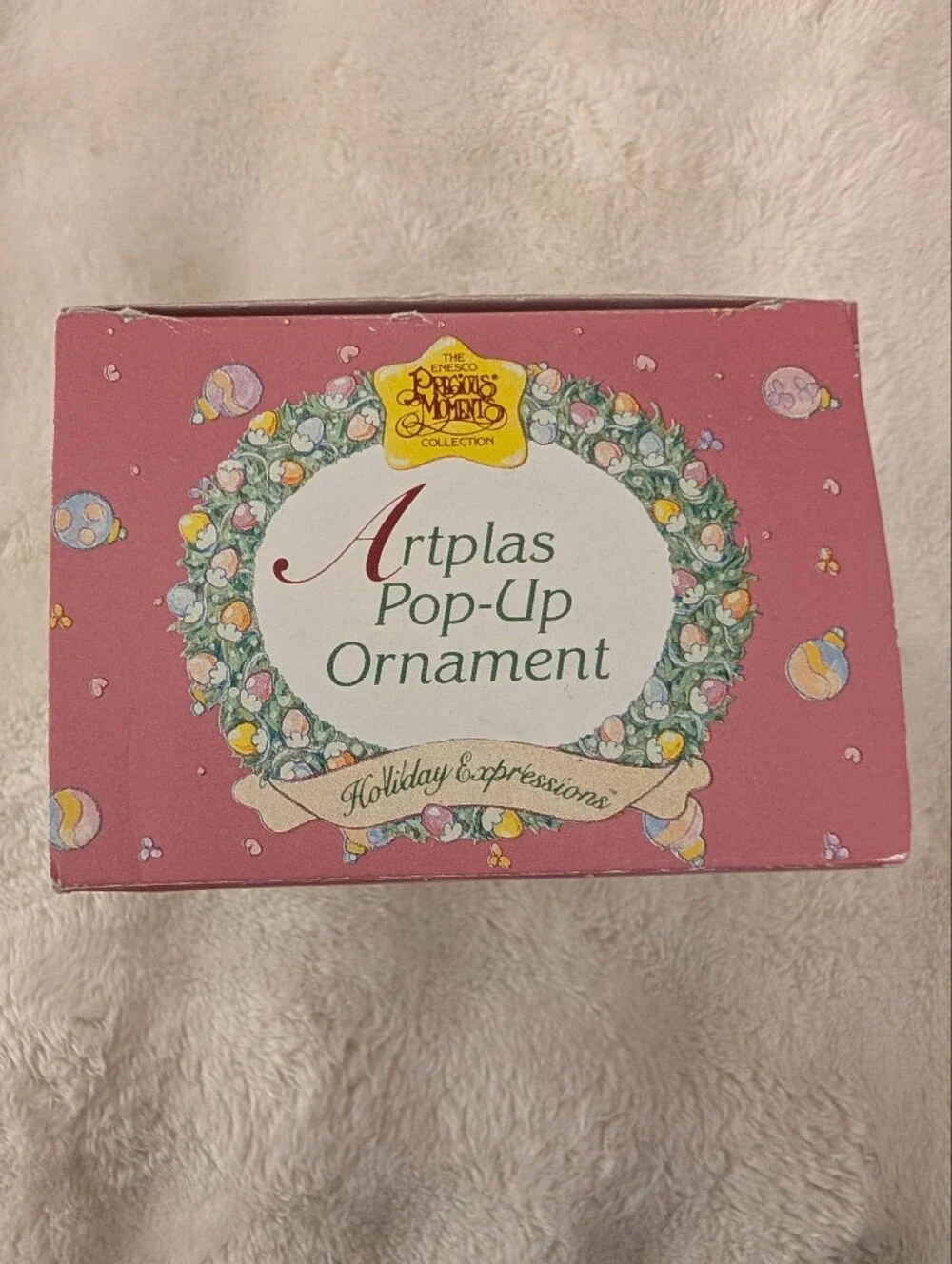 Precious Moments Artplas Pop-Up Christmas Ornament Gift Box Holiday Expressions